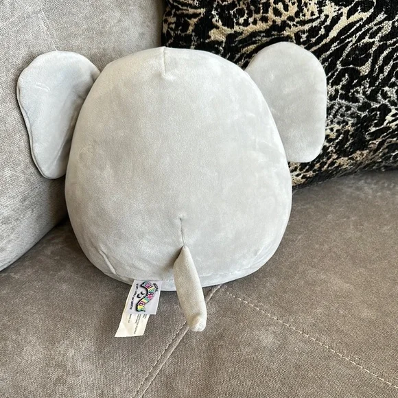 Squishmallows Gray and Pink Accent Pillow with Modern Iridescence 8” - Picture 3 of 4